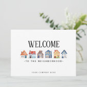 Welkom bij de Buurt Waterverf Realty Kaart (Staand voorkant)