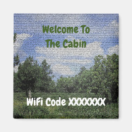 Welkom bij de Cabin WiFi Code House Huur Magneet