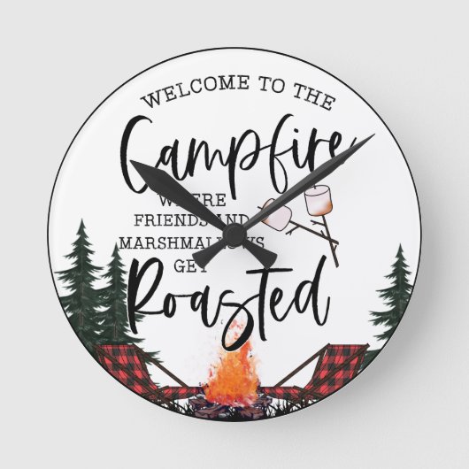 Welkom bij de Campfire Ronde Klok (Voorkant)