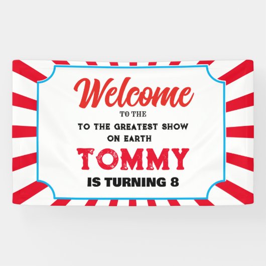 Welkom bij de Carnaval voeg je eigen tekst Banner (Horizontaal)