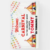 Welkom bij de Carnaval voeg je eigen tekst Banner (Verticaal)