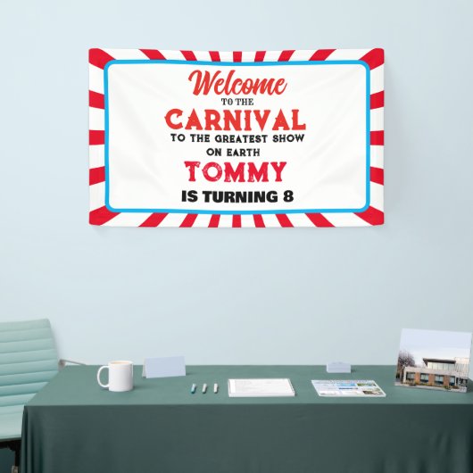 Welkom bij de Carnaval voeg je eigen tekst Banner (Beurs)