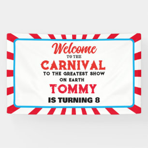 Welkom bij de Carnaval voeg je eigen tekst Banner