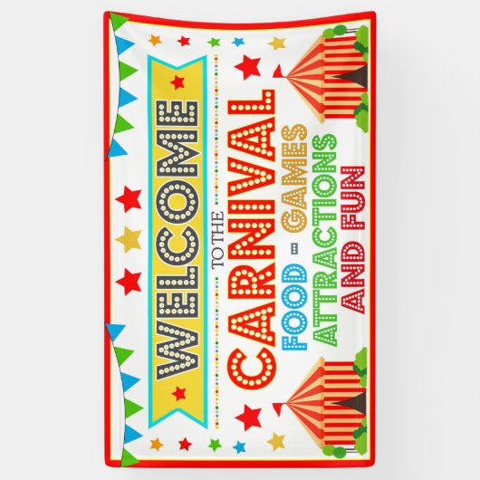 Welkom bij de Carnival Banner (Verticaal)