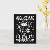 Welkom bij de Cat Parade Kaart (Gele Bloem)