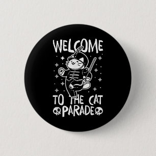 Welkom bij de Cat Parade Ronde Button 5,7 Cm