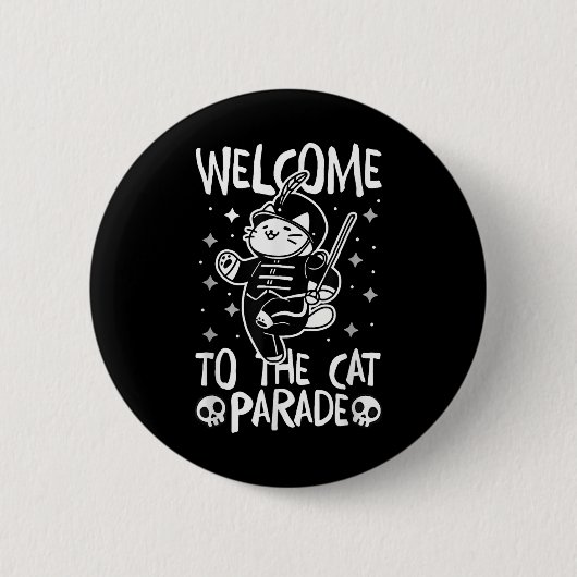 Welkom bij de Cat Parade Ronde Button 5,7 Cm (Voorkant)