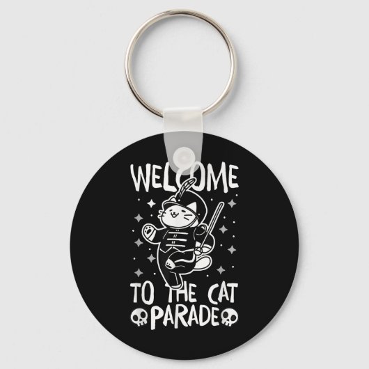 Welkom bij de Cat Parade Sleutelhanger (Voorkant)