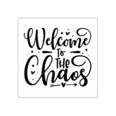 Welkom bij de Chaos Citaat Rubberstempel (Afrduk)