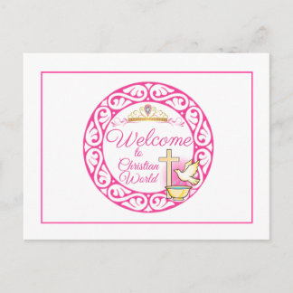Welkom bij de Christelijke wereld Briefkaart