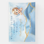 Welkom bij de Christelijke World Boy Baptism Spandoek (Verticaal)