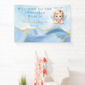 Welkom bij de Christelijke World Boy Baptism Spandoek (Insitu)