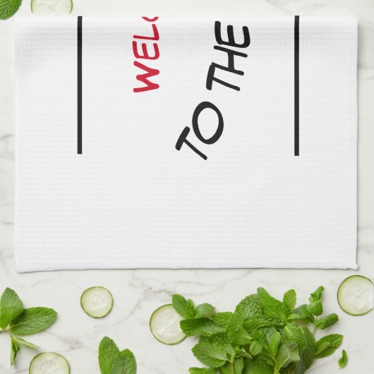 Welkom bij de Circus Kitchen Towel Theedoek (Gevouwen)