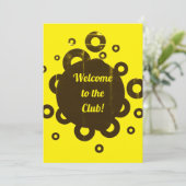 Welkom bij de club kaart (Staand voorkant)