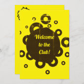 Welkom bij de club kaart (Voorkant / Achterkant)