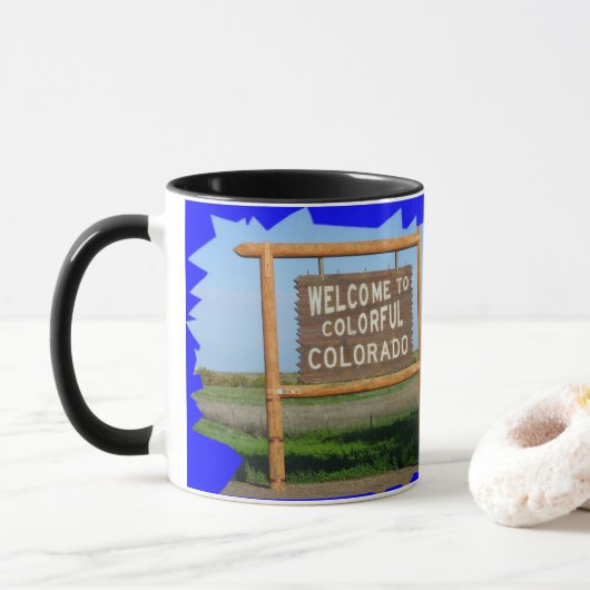 Welkom bij de Colorful Colorado Coffee-Mok Mok (Met donut)