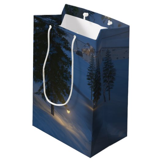 Welkom bij de Cwm Gift Bag Medium Cadeauzakje (Achterkant Gekanteld)