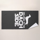 Welkom bij de Dachshund kant Badhanddoek (Badhanddoek)