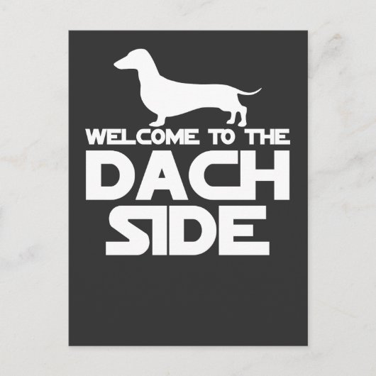 Welkom bij de Dachshund kant Briefkaart (Voorkant)