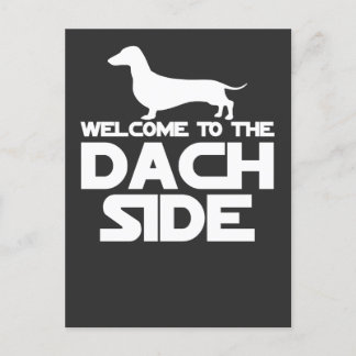 Welkom bij de Dachshund kant Feestdagenkaart