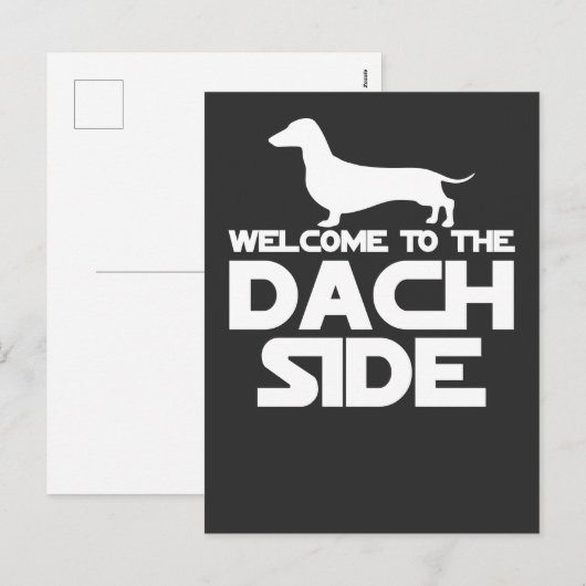 Welkom bij de Dachshund kant Feestdagenkaart (Voorkant / Achterkant)