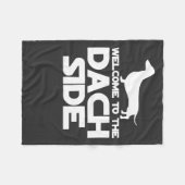 Welkom bij de Dachshund kant Fleece Deken (Voorkant (Horizontaal))