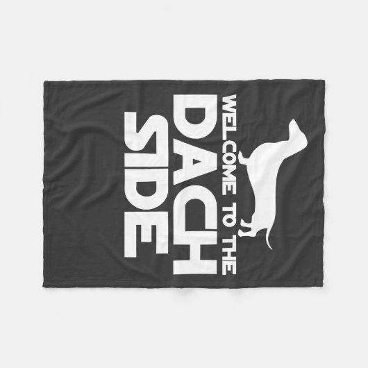 Welkom bij de Dachshund kant Fleece Deken (Voorkant (Horizontaal))