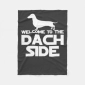 Welkom bij de Dachshund kant Fleece Deken (Voorkant)