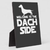 Welkom bij de Dachshund kant Fotoplaat (Zijkant)