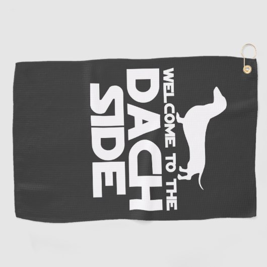 Welkom bij de Dachshund kant Golfhanddoek (Horizontaal)
