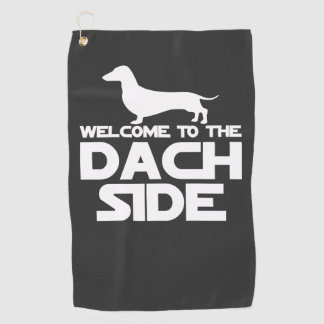 Welkom bij de Dachshund kant Golfhanddoek