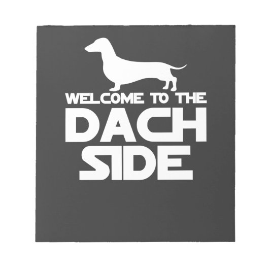 Welkom bij de Dachshund kant Notitieblok (Voorkant)