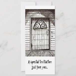 Welkom bij de diner-uitnodiging kaart