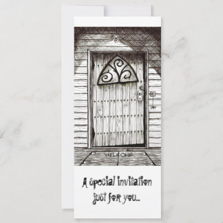 Welkom bij de diner-uitnodiging kaart