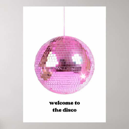 Welkom bij de disco poster (Voorkant)