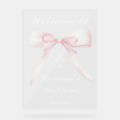 Welkom bij de doop acryl bord (Voorkant)