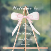 Welkom bij de doop acryl bord (Neutraal)