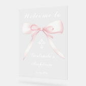 Welkom bij de doop acryl bord (Hoek)