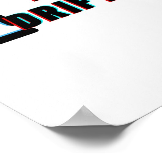 Welkom bij de Drift Club Poster (Hoek)