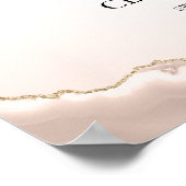 Welkom bij de eerste Heilige Roze Agate Gold Poster (Hoek)