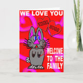 Welkom bij de familie kaart (Voorkant)