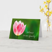 Welkom bij de familie kaart (Gele Bloem)