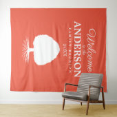 Welkom bij de foto-achtergrond van de familiereüni wandkleed (In Situ (horizontaal))