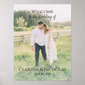 Welkom bij de fotobruiloft, volledig aanpasbaar poster (Voorkant)