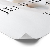 Welkom bij de fotobruiloft, volledig aanpasbaar poster (Hoek)