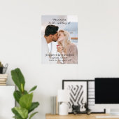 Welkom bij de fotobruiloft, volledig aanpasbaar poster (Thuiskantoor)