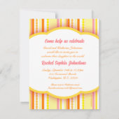 Welkom bij de fotouitnodigingskaart van het wereld kaart (Achterkant)