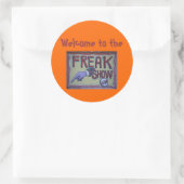 Welkom bij de freakshow sticker (Tas)