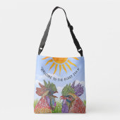 Welkom bij de Funny Boerderij Chickens Crossbody Tas (Achterkant)