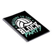 Welkom bij de Funny Volleyball van de Blokpartij Notitieboek (Rechterzijde)